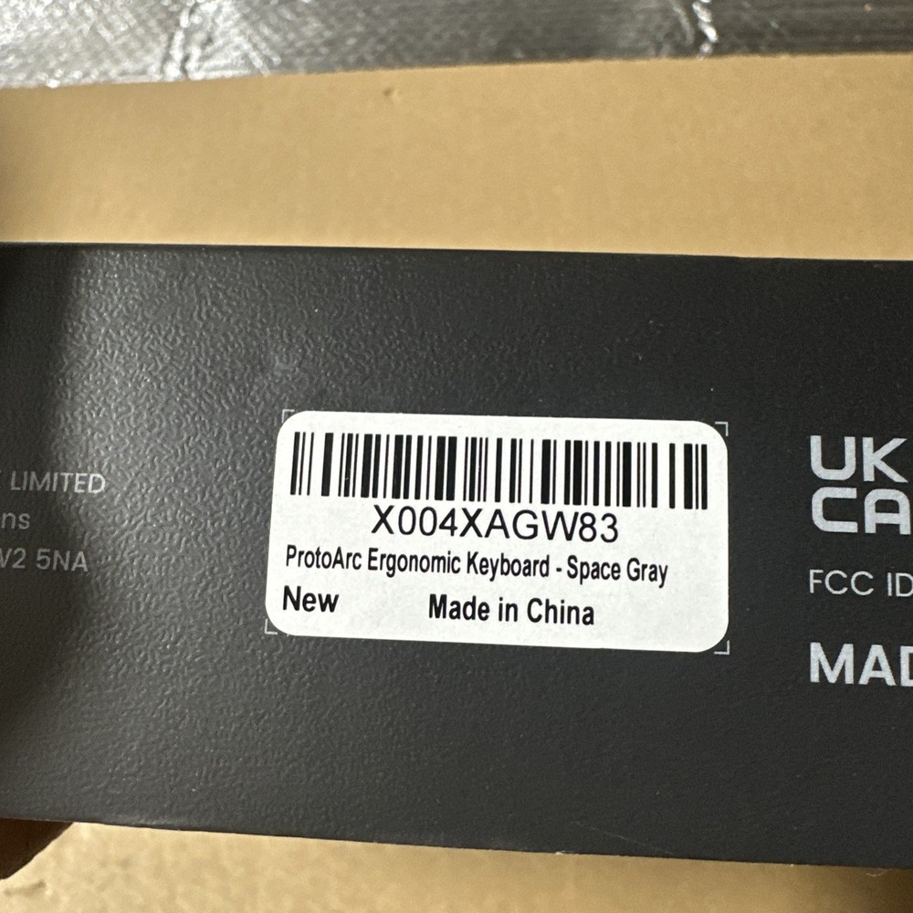 ProtoArc EK04 Wireless Ergonomic Keyboard Separate Number Pad- Missing Charger