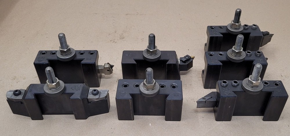 Aloris CA Quick Change Tool Post – 8 Piece Set