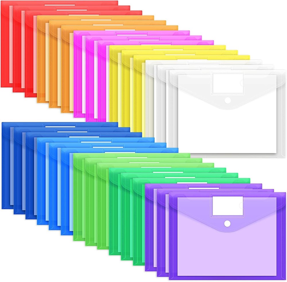Plastic Envelopes with Hook & Loop