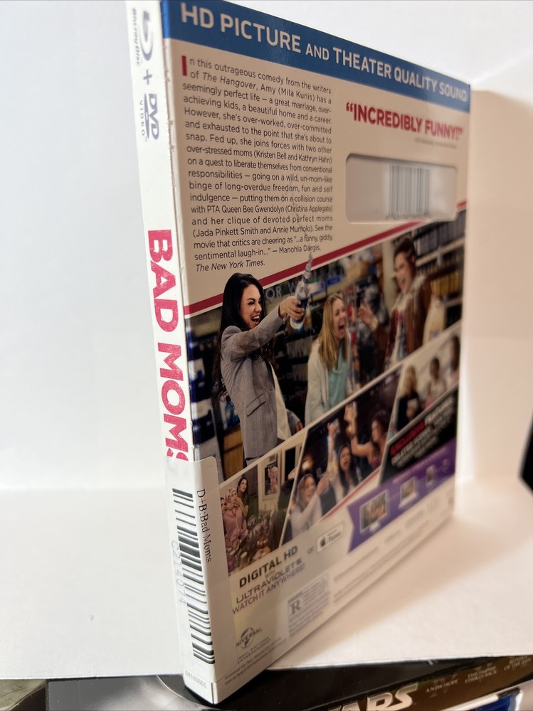 Bad Moms (Blu-ray + DVD, 2016) - Open Item