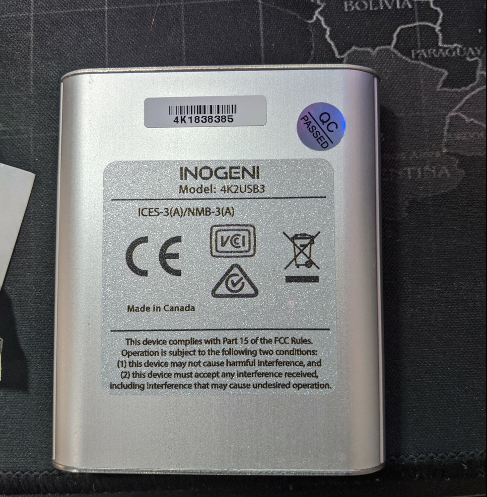 Inogeni 4K HDMI Capture Card