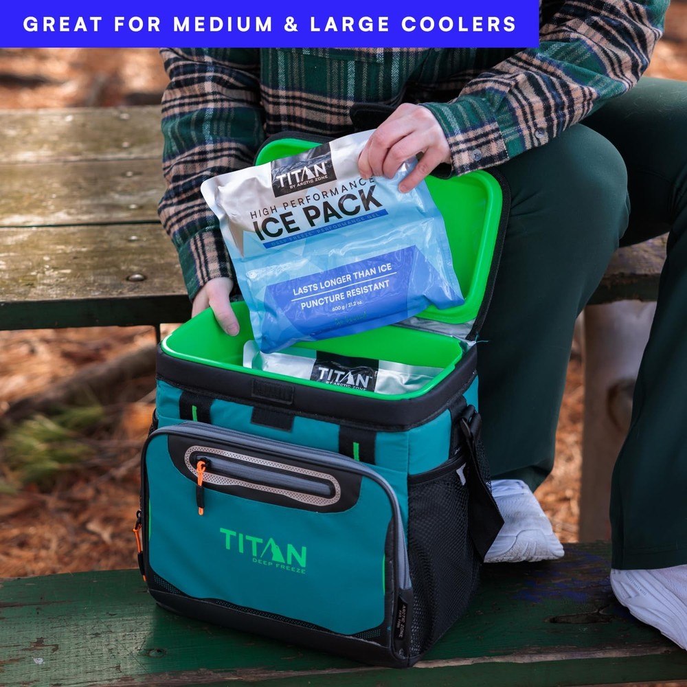 Arctic Zone Titan Deep Freeze Ice Pack- (2 Pack) 600 Gram High Performance Ic...