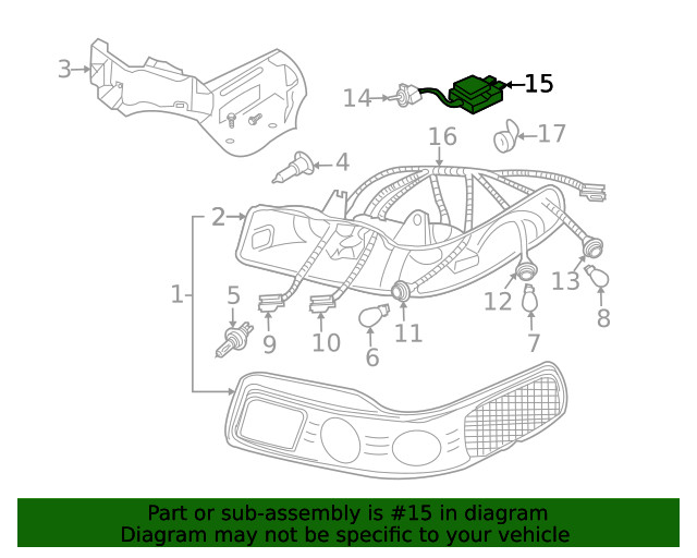 Genuine GM Headlamp Igniter 16530161