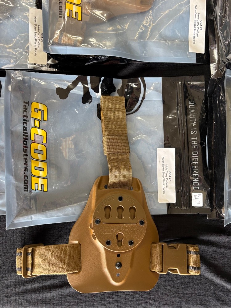 G-Code GCA-77 Mule drop holster mount nylon down strap