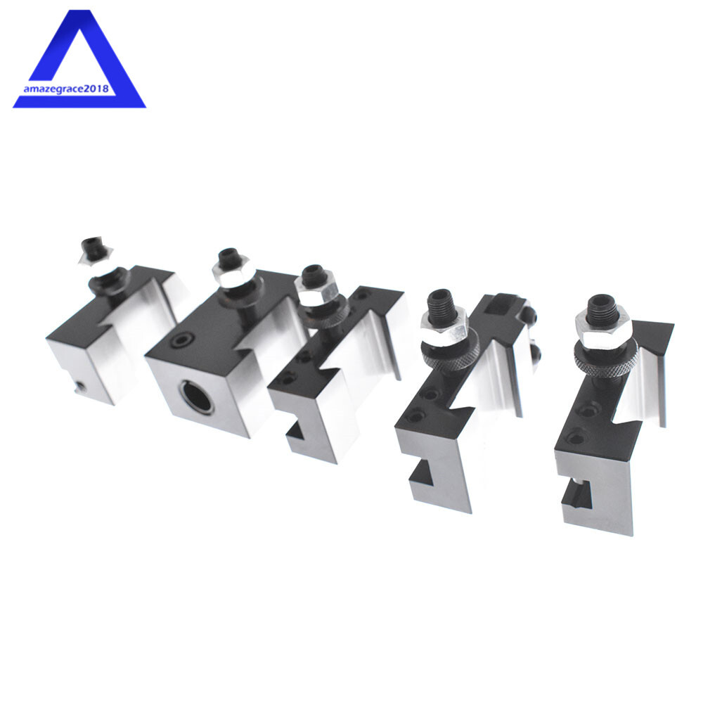 AXA 250-100 Piston Type Quick Change Tool Post Holder For Lathe 6- 12" 6PC
