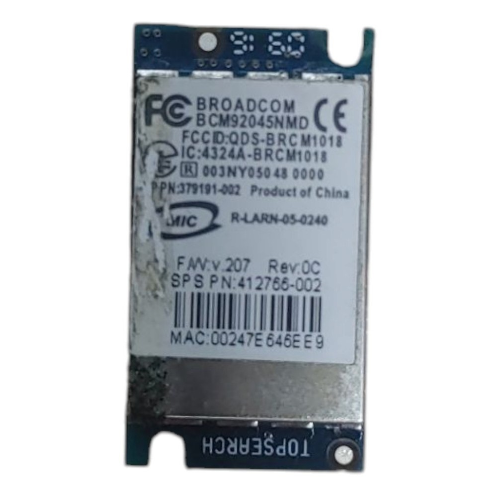 HP Broadcom BCM2045 Bluetooth module, BCM92045NMD - 412766-002