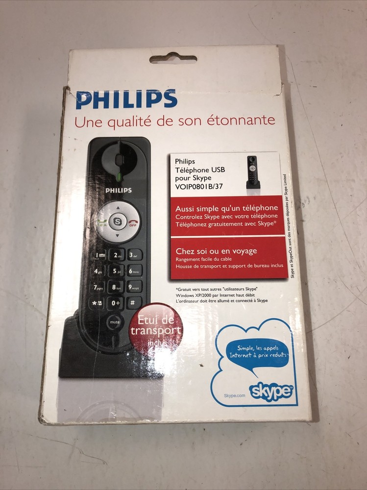 Philips VOIP0801B/37 USB Phone for Skype