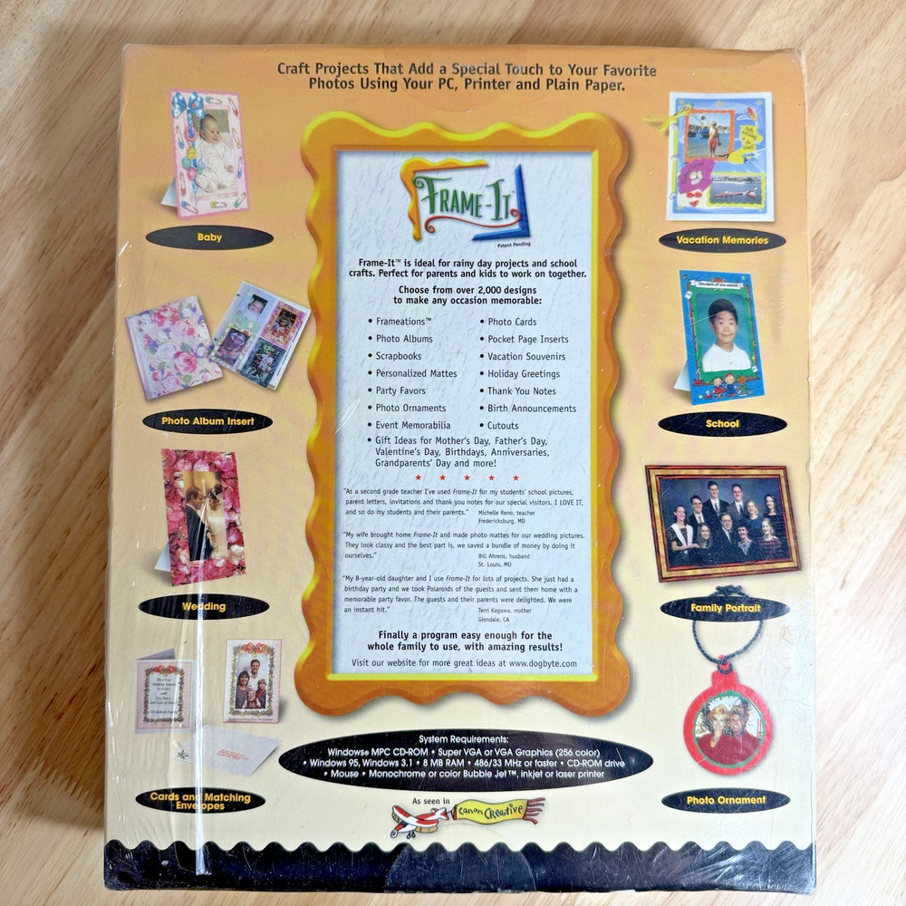 VTG Frame-It - Keepsake Edition - PC Software by Dogbyte Development - NIB