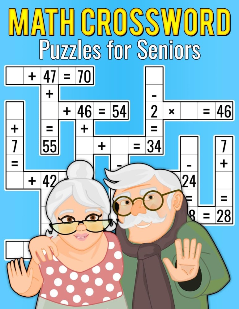 Math CrossWord Puzzles for Seniors: Exercise Memory and Brain Functions with Fun