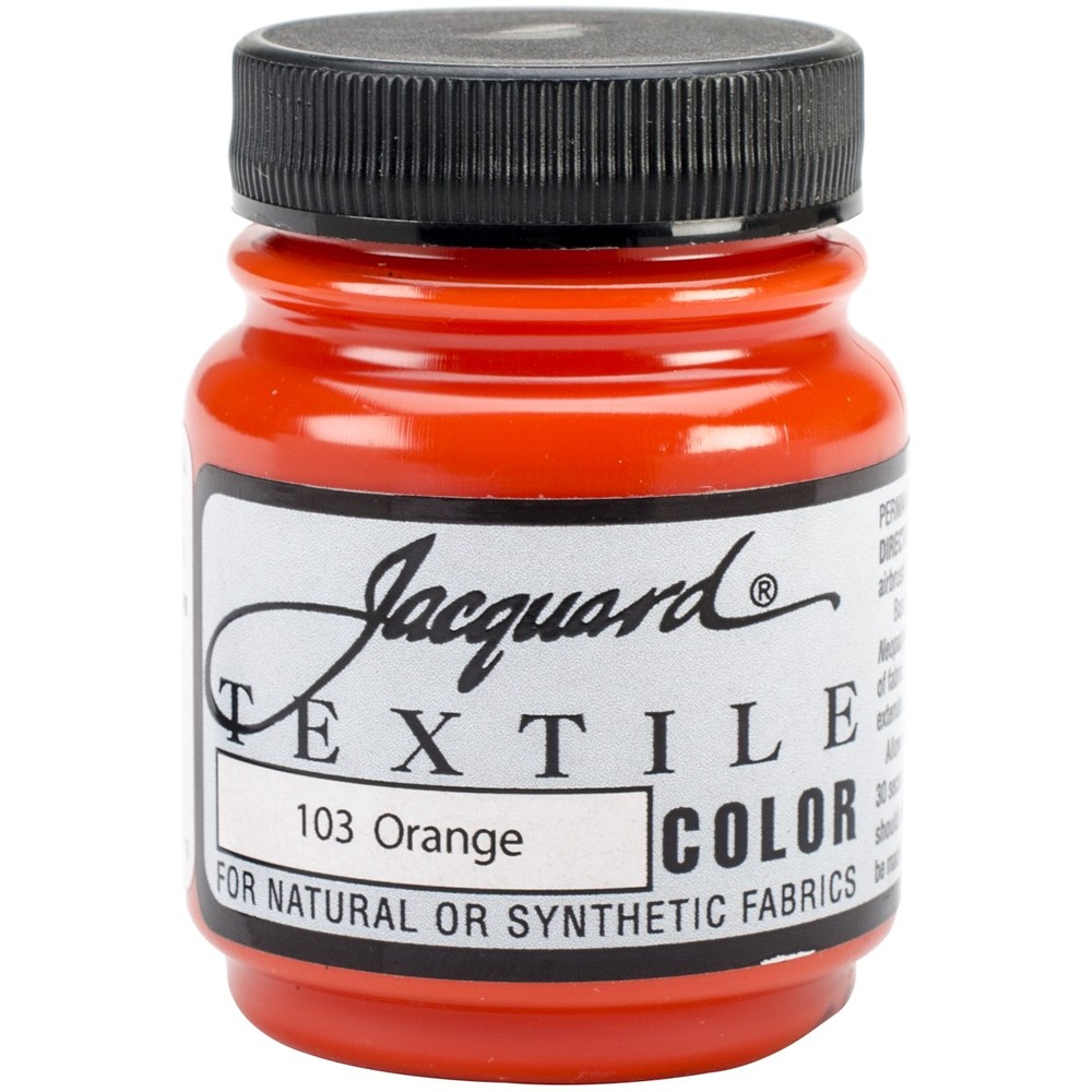 Jacquard Textile Color Fabric Paint 2.25oz-Orange