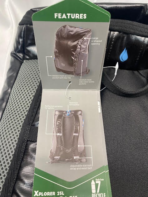 Timber Ridge Xplorer 25L Hiking Pack Black