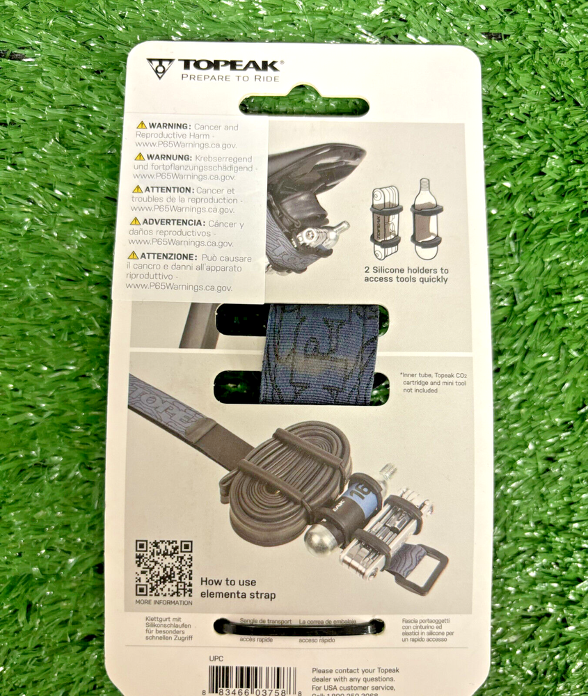 NEW Topeak Elementa Strap Grey Small