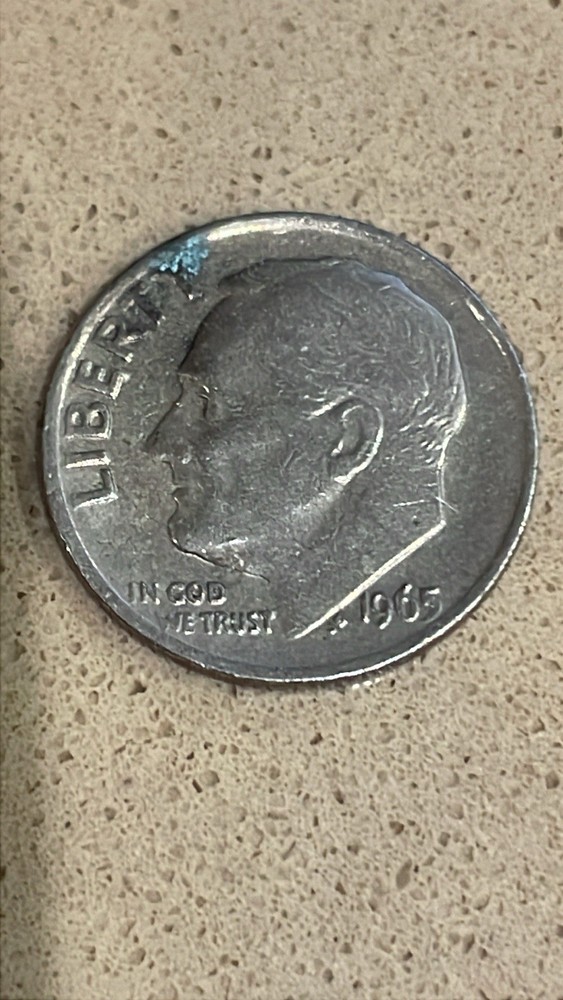 1965 Roosevelt Dime No Mint Mark Circulated