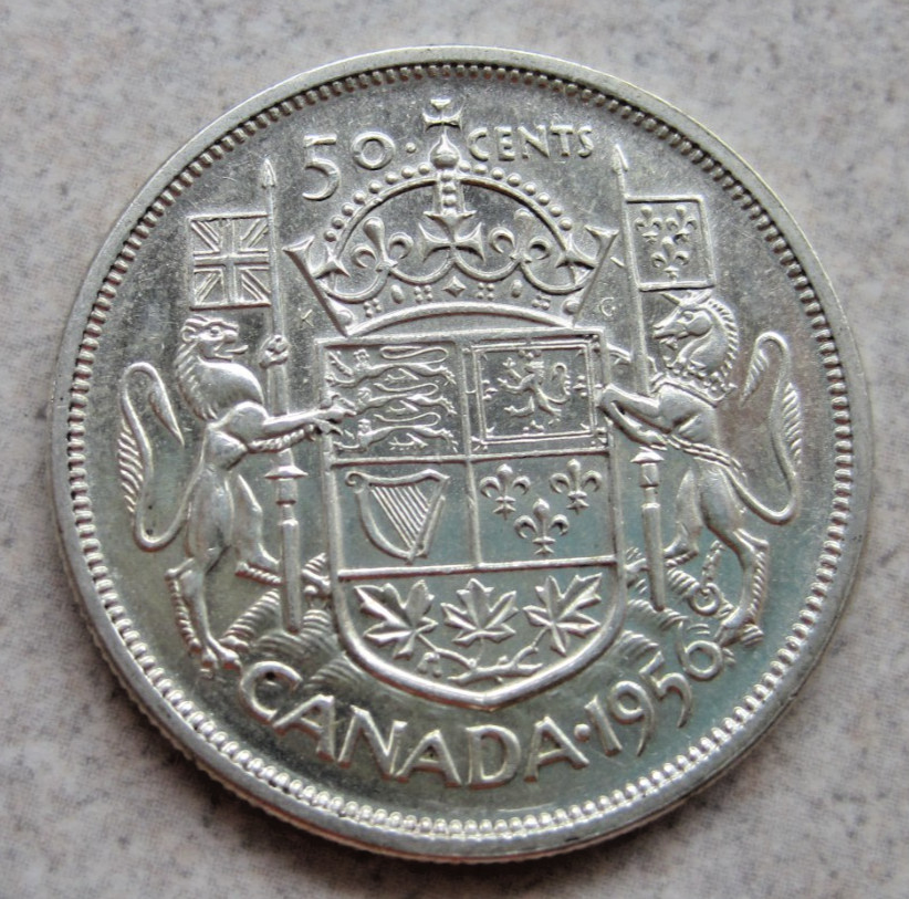 1956 Canada Silver 50c;