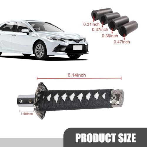 Sword Shift Knob, Personalized Katana Samurai Shift Gear, 1 PC Black & White