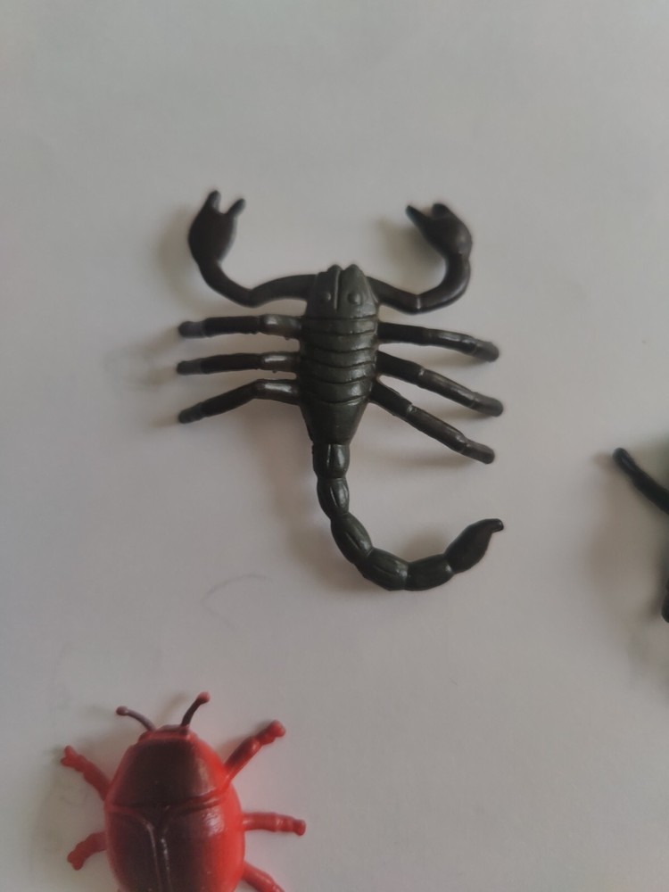 Insect plastic bug lot & Black Scorpion