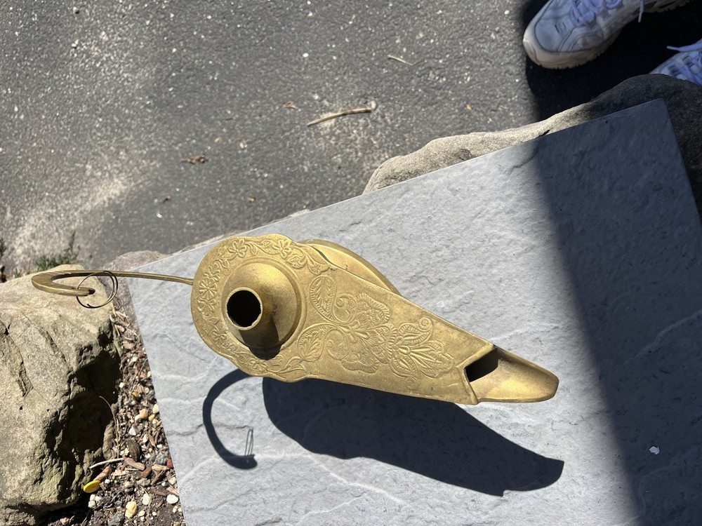 genie lamp brass