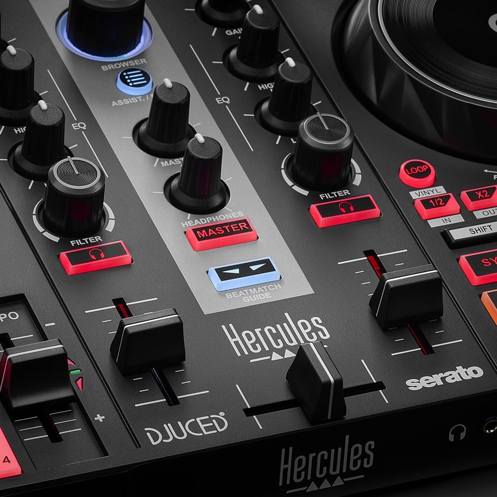 Hercules DJControl Inpulse 200 MK2 Black DJ Controller Ideal Learning Software