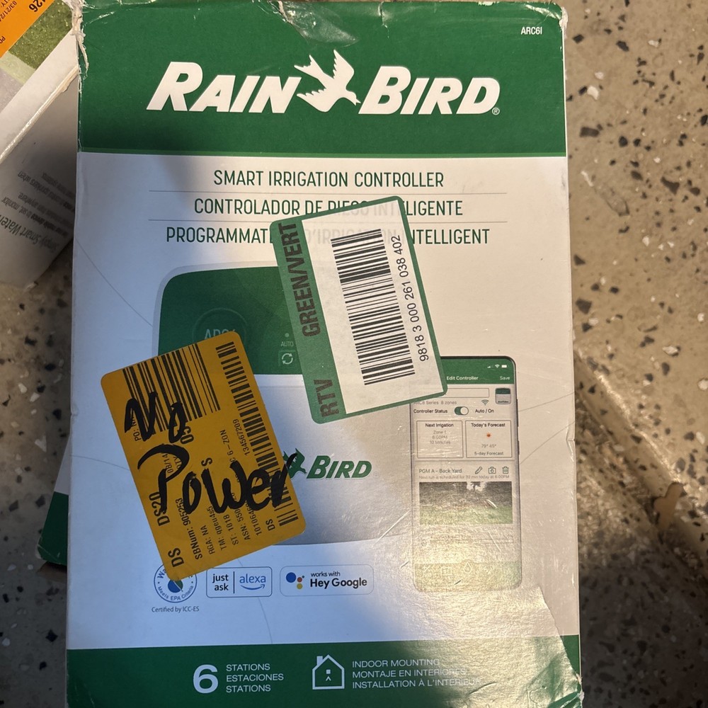 Rain Bird ARC6 Smart Irrigation Controller - 6 Stations - 120V  READ