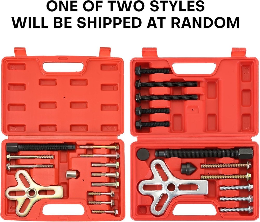 Harmonic Balancer Steering Wheel Puller Kit | 13PCS Flywheel Puller, Cranksha...