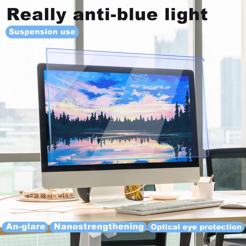 Anti Blue Light Screen Filter, Universal Blue Light Blocking Screen Protector...