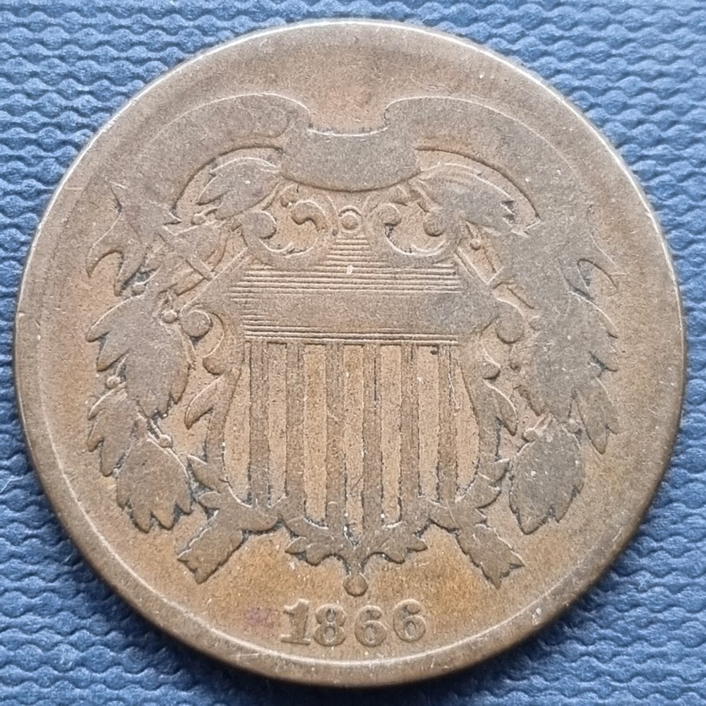 1866 Two Cent Piece 2c Better Grade #84108