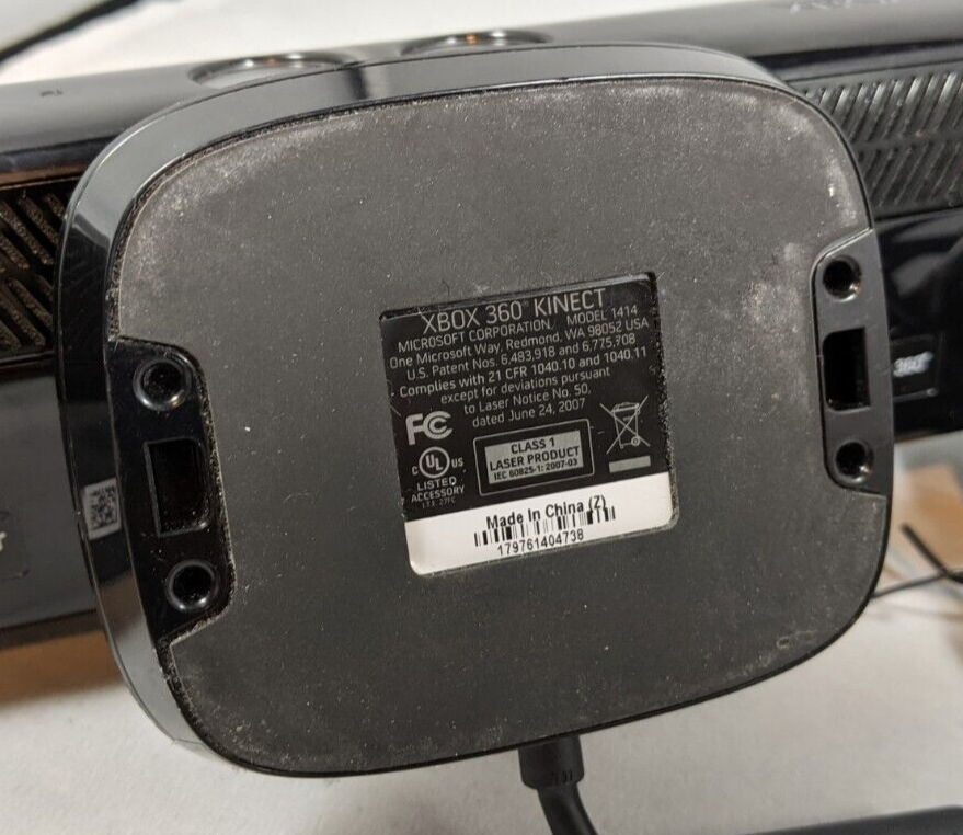 Microsoft Xbox 360 Kinect Sensor Model 1414 With Power Supply, Preowned & Tested