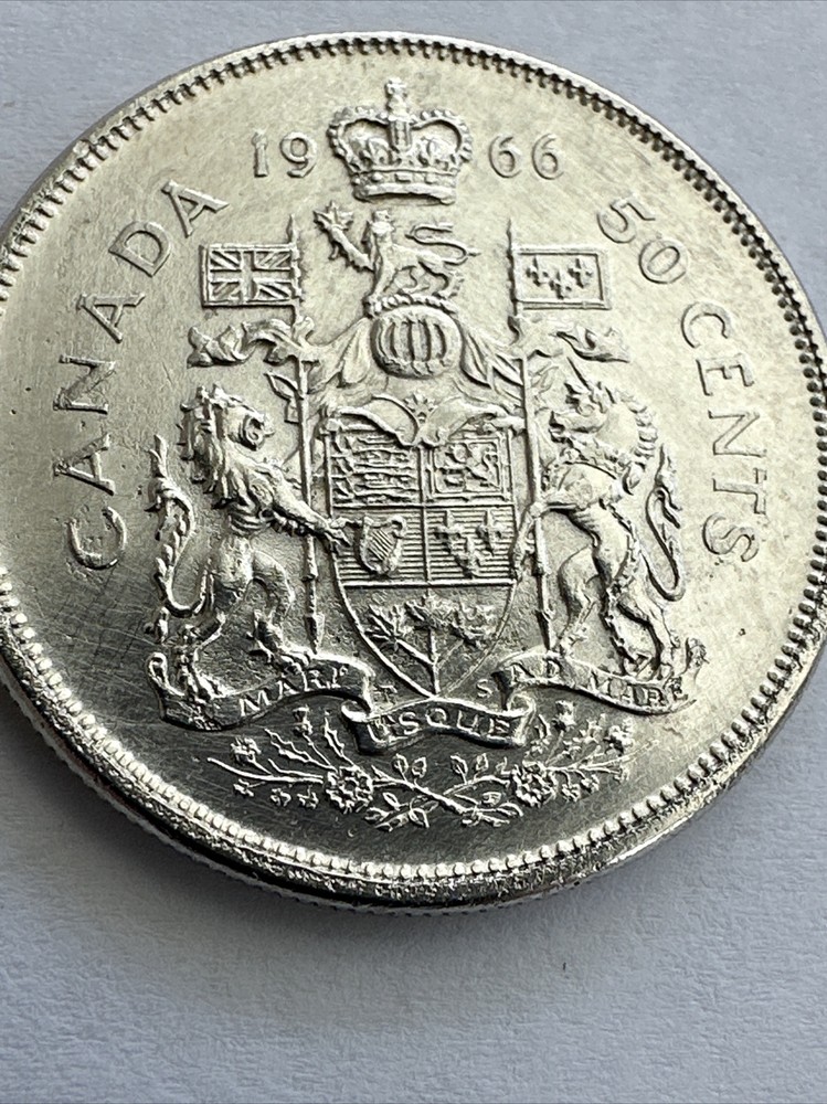 CANADA 1966 Silver Coin 50 Cents