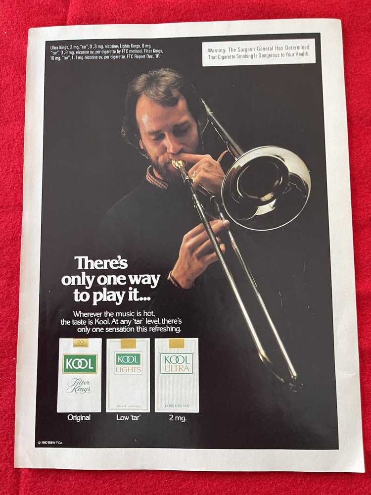 Vintage 1983 Kool Cigarettes Print Ad