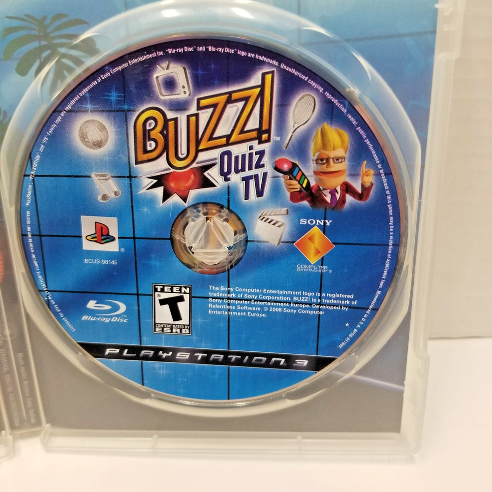 Xbox 360 Kinect Sensor + Buzz PS3 Game Bundle Untested As-Is No Adapter