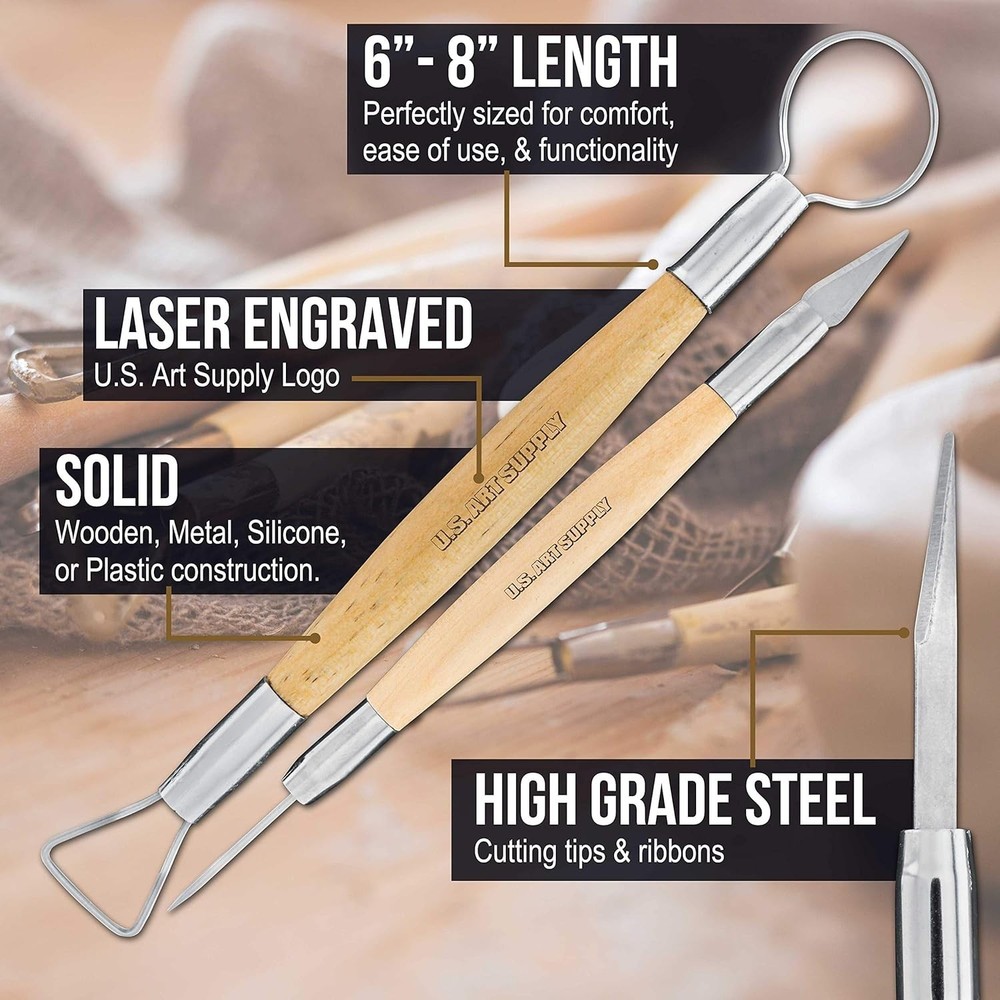 Complete 53-Piece Clay Tools Set