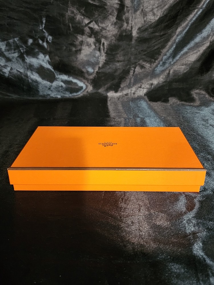 Authentic Hermes Empty Box #57 w/Tissue Paper & Ribbon