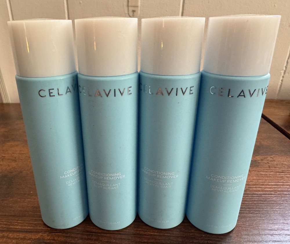 4 Count  USANA Celavive Conditioning Makeup Remover - 4oz each, 16oz total