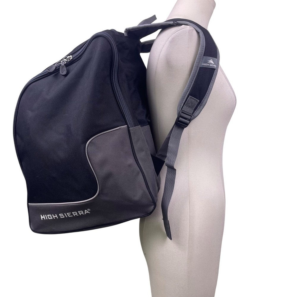 High Sierra Unisex Black Polyester/Canvas Snowboard & Boot Backpack Winter Set