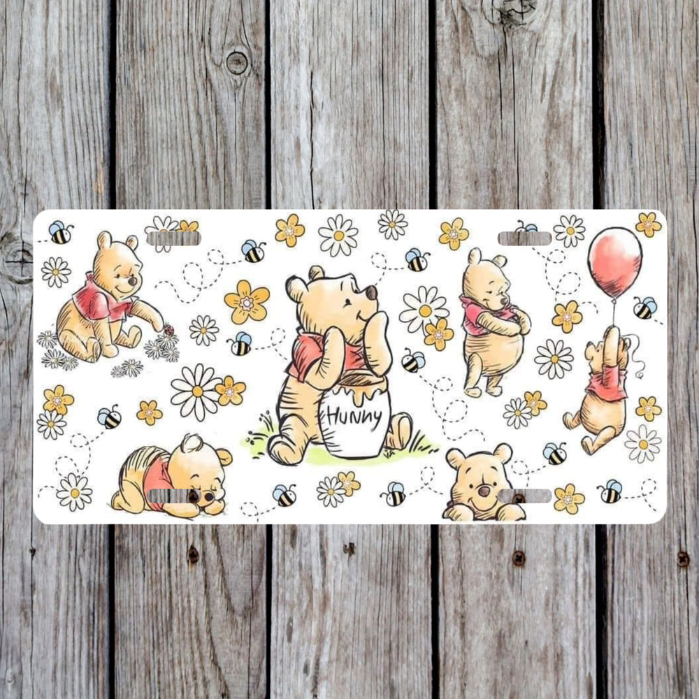 Winnie the Pooh Novelty License Plate