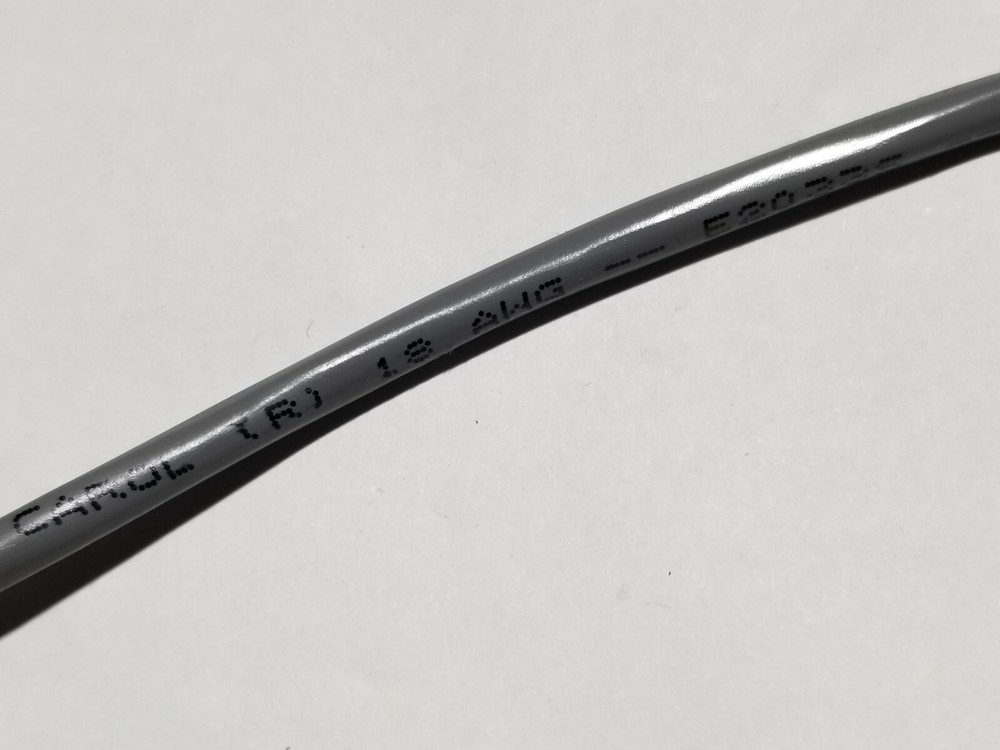 Carol E2033S 18/3C Shielded Bare Copper Sound/Security Cable Riser Gray /50ft