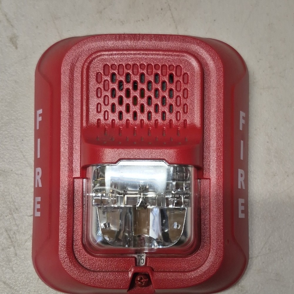 System Sensor P2RL Fire Alarm Horn Strobe Red Fire Alarms