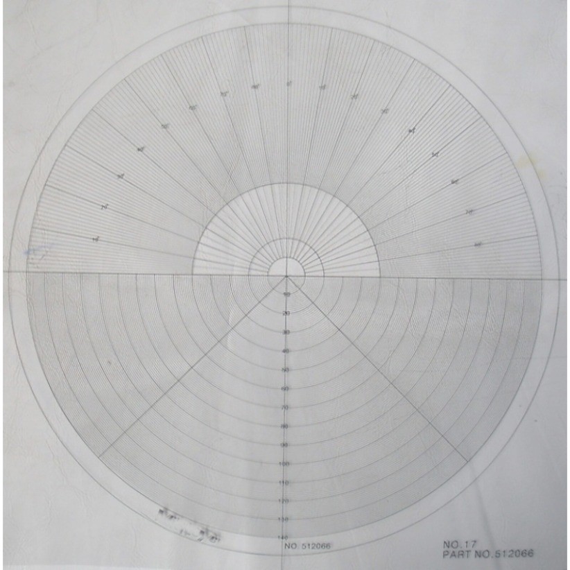 1PC Optical Comparator Chart For Profile Projector Overlay Chart 512066