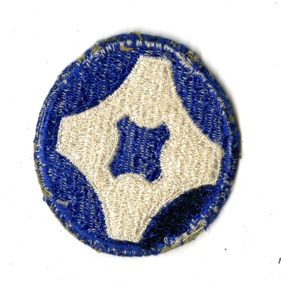 4th Service Command White Back Patch WWII Vintage Southern States