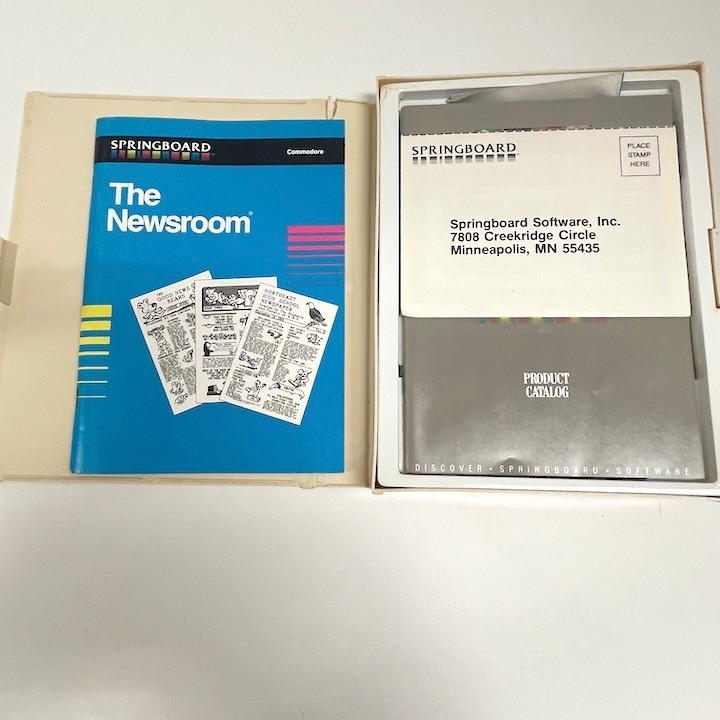 Springboard The Newsroom Software Commodore 64 128 Vintage Computer Untested