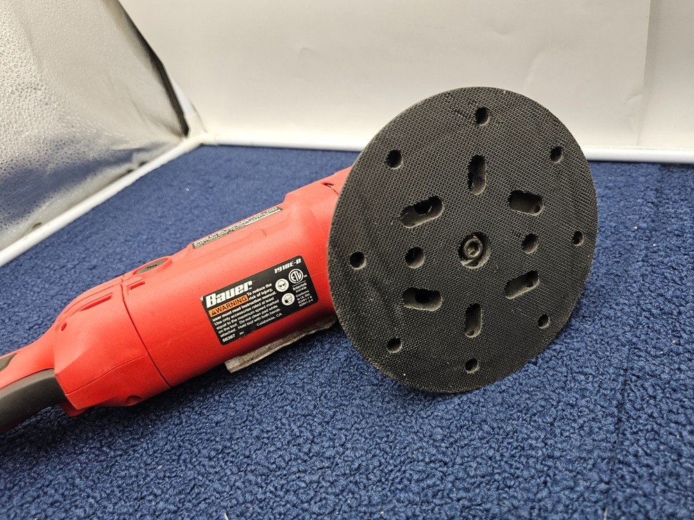 Bauer 1918E-B 20MM 6" 7.5 Amp Dual Action Random Orbit Polisher Buffer Speed