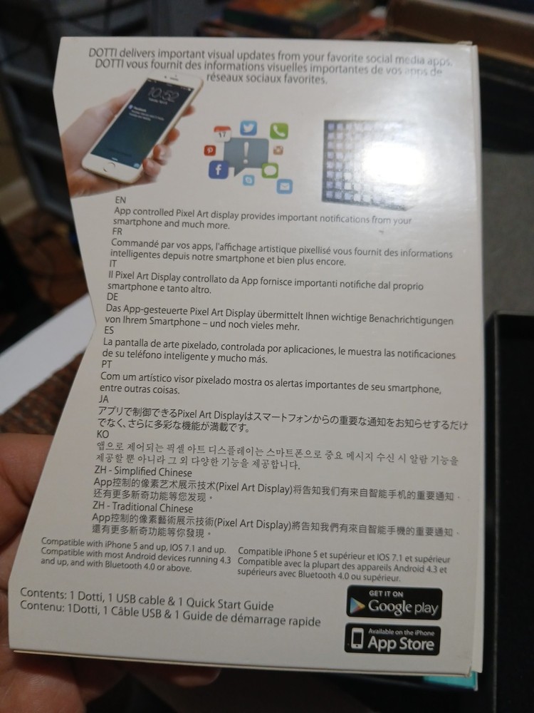 Oxygen WITTI Design - DOTTI Smart Pixel Light NEW OPEN BOX