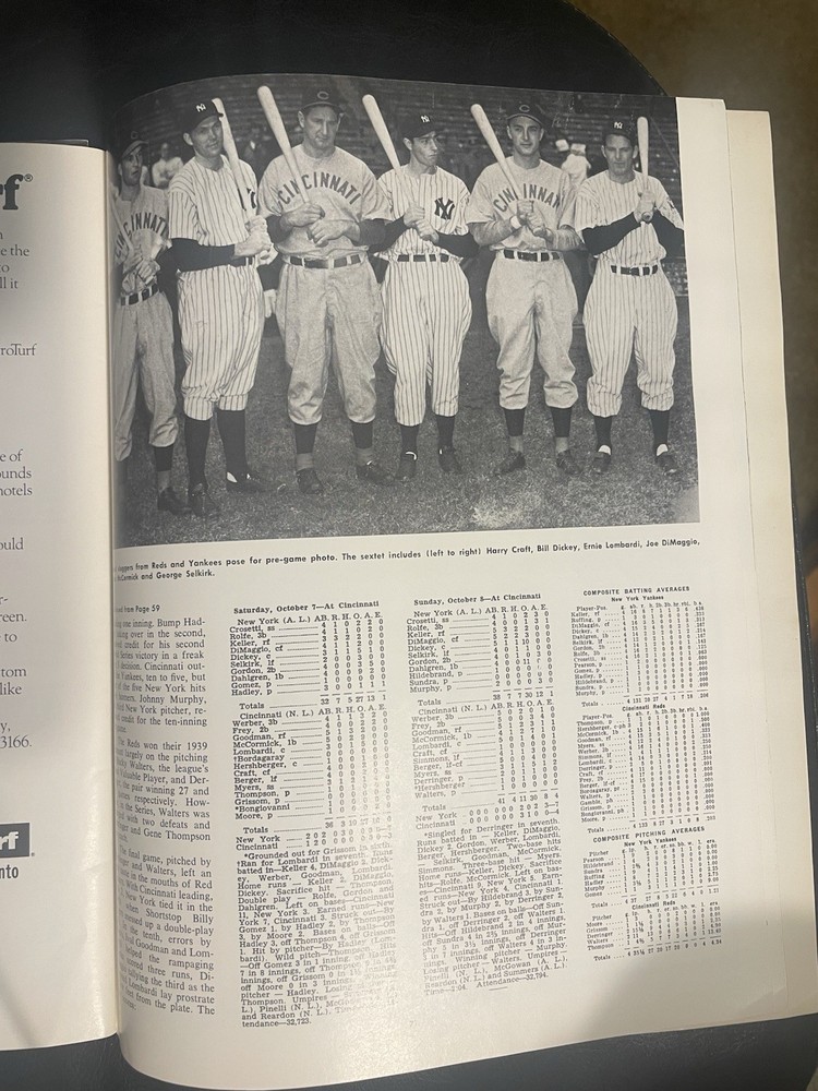 1970 World Series program Unscored From Cincinnati.