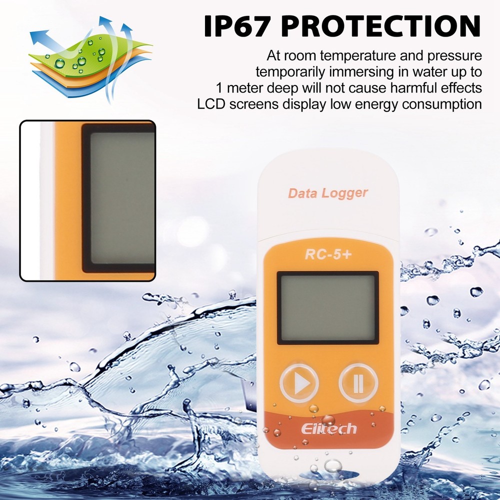 RC-5+ PDF USB Temperature Data Logger Reusable Recorder 320006343