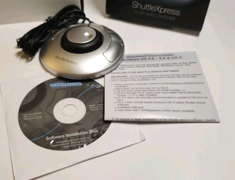 Contour ShuttleXpress Multimedia Controller With 5 Programmable Buttons NEW