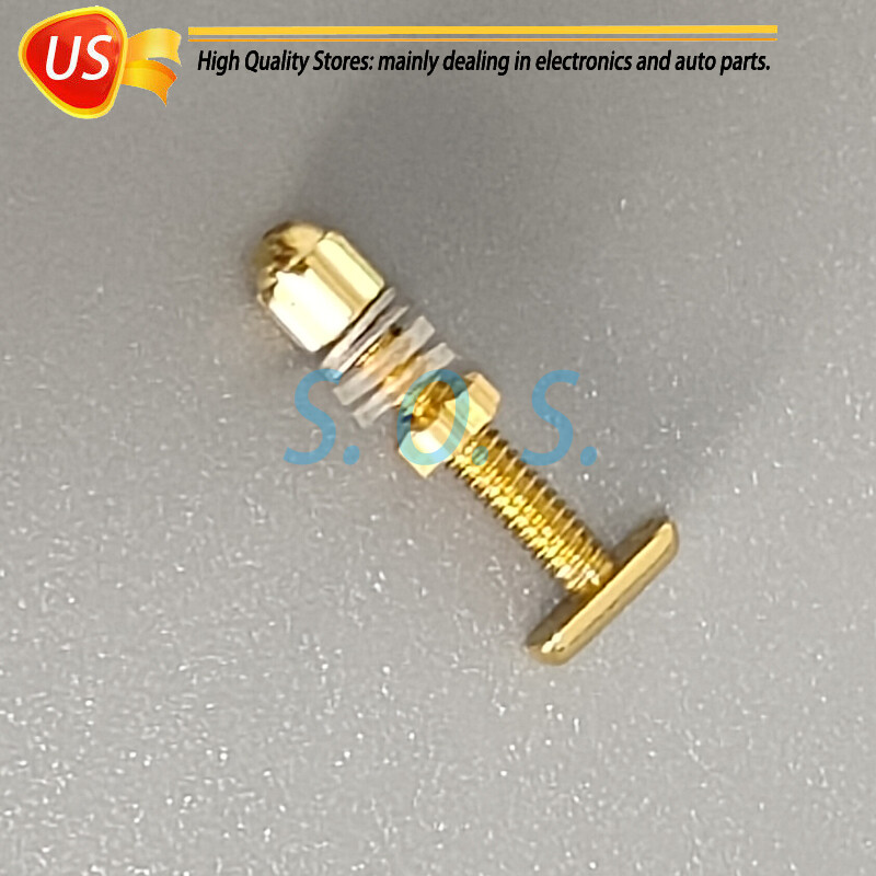2Pcs Curved Rectangle Screw&Bolt Replacement For C ar tier Eyeglasses Frame Gold