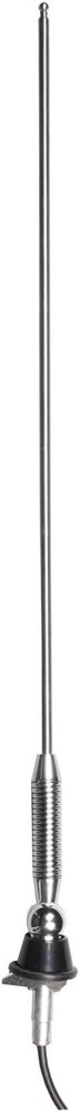 Chrome Silver Side Top Mount Antenna 53 Inch 3 Section With Cable