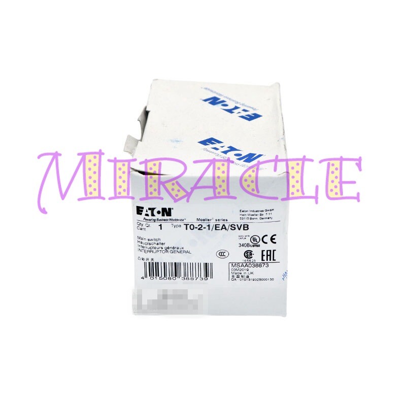 1PC NEW FOR EATON MOLELLER T0-2-1/EA/SVB Isolation switch