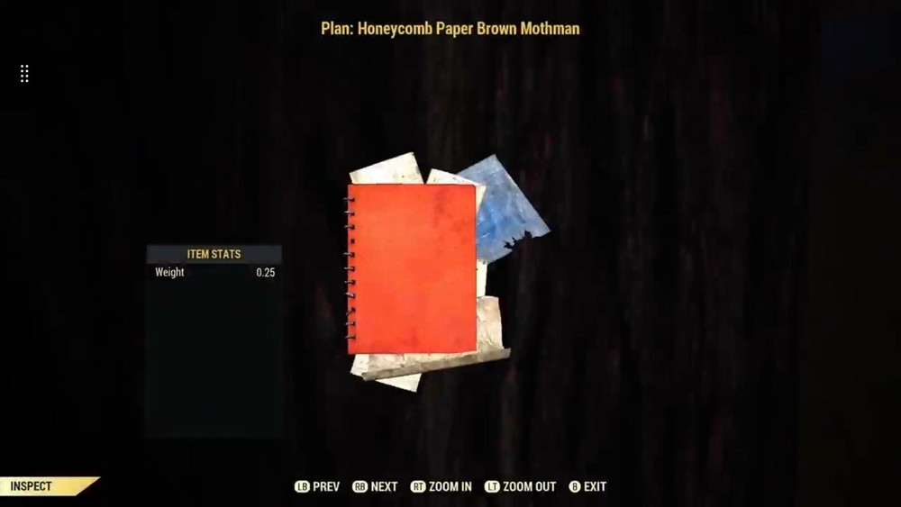 (Xbox) Honeycomb Paper Brown Mothman Plan