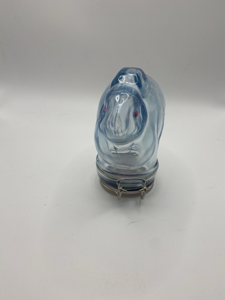 Contained Art Bunny Rabbit Porcelain Ceramic Container Trinket Chachki Hinged